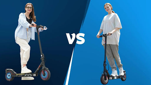 iScooter i8 vs. i9 trottinettes électriques pour trajets: Quelle est la différence ?