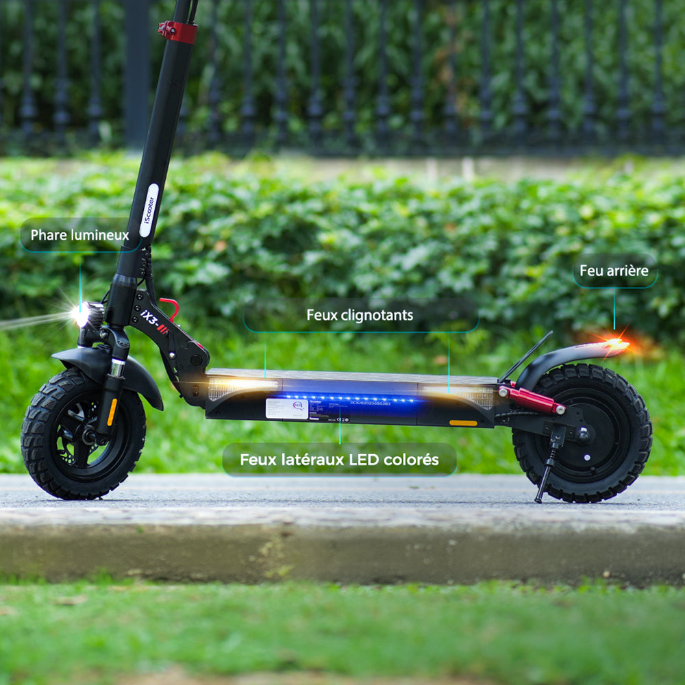 iScooter iX3 Trottinette électrique Tout Terrain avec APP Contrôle