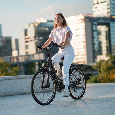 electric bike with seat shock absorber