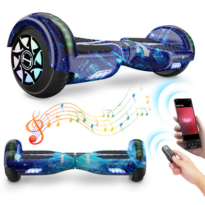 iHoverboard H1 Hoverboard auto-équilibrant LED 6.5" Nébuleuse Bleu