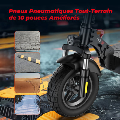 iScooter iX3 Trottinette électrique Tout Terrain avec APP Contrôle