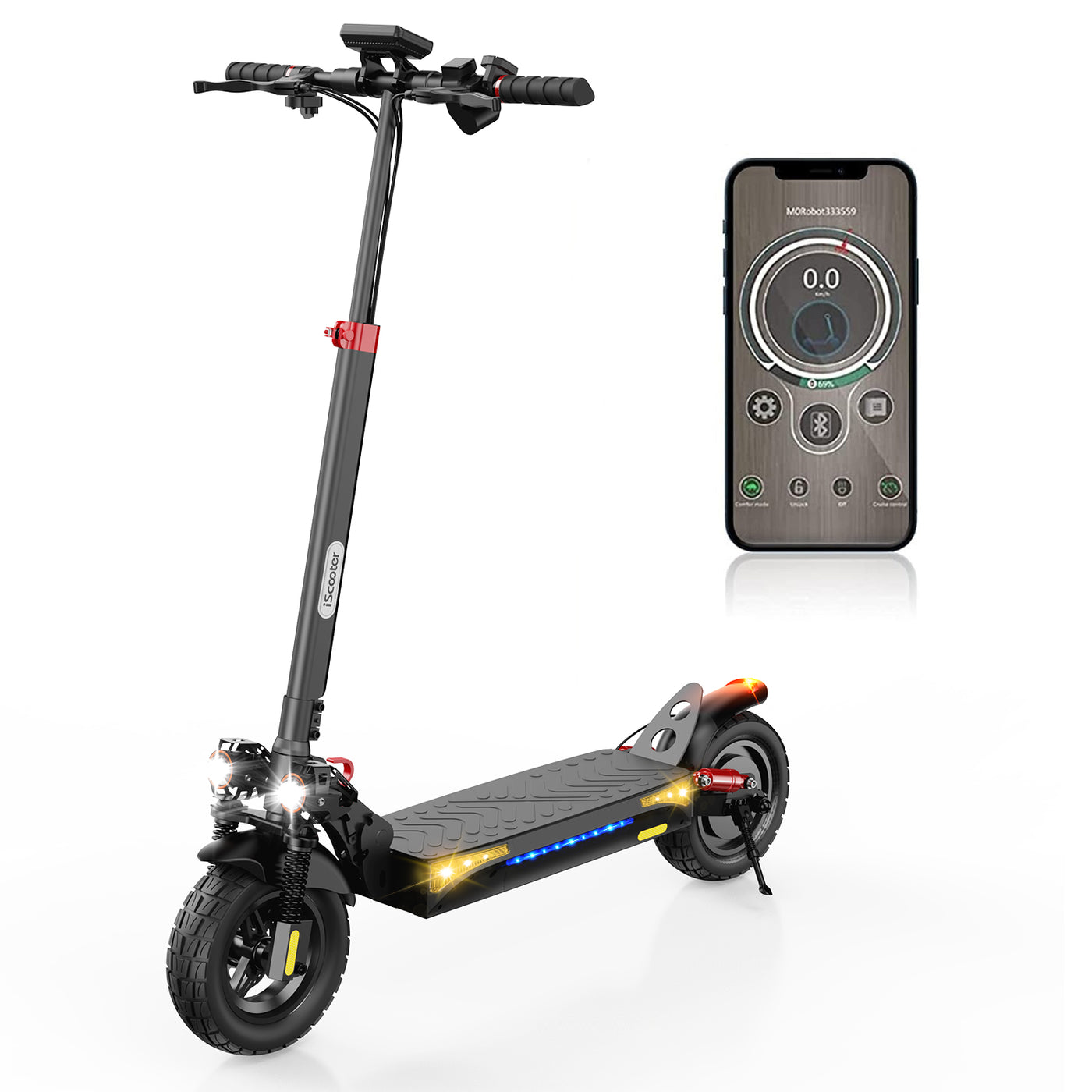 iScooter iX3 Trottinette électrique Tout Terrain avec APP Contrôle