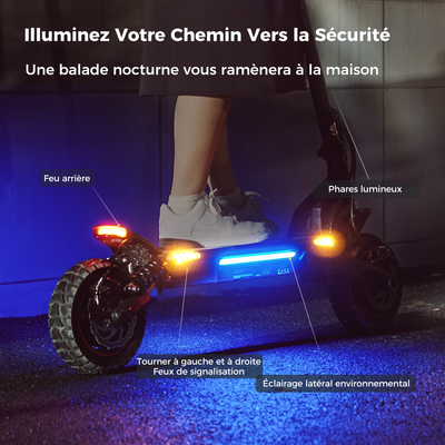 iScooter iX7Pro 2000W Scooter Électrique Tout-terrain Avec contrôle APP