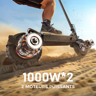 iScooter iX7Pro 2000W Scooter Électrique Tout-terrain Avec contrôle APP