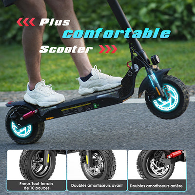 iScooter iX3 Trottinette électrique Tout Terrain avec APP Contrôle